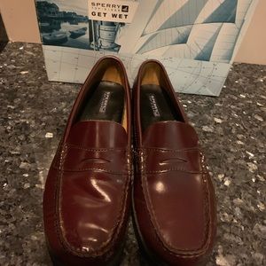 Leather loafers